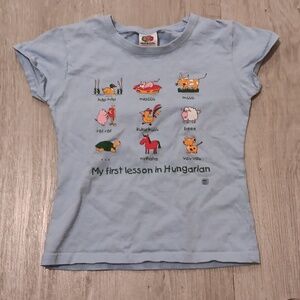 "My First Hungarian" kids tee